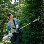 Electric long-reach hedge trimmers