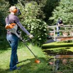 Petrol brushcutters for mowing around the home and garden