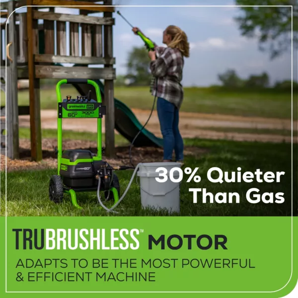 Greenworks 60V 3000PSI Dual Port Pressure Washer - Image 7