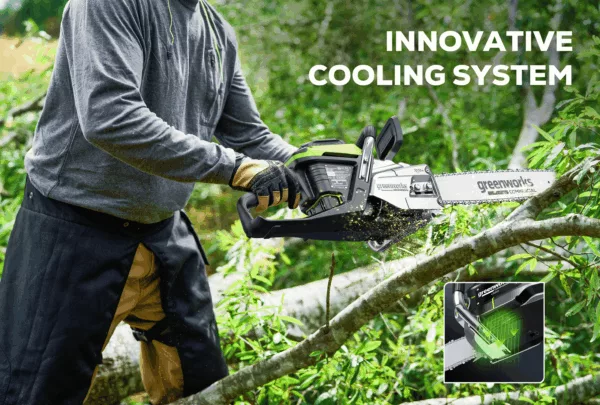 Greenworks 82V 3.6kW Chainsaw - Image 3