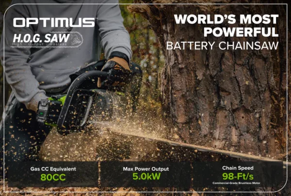 Greenworks 82V 5.0kW HOG Chainsaw - Image 10