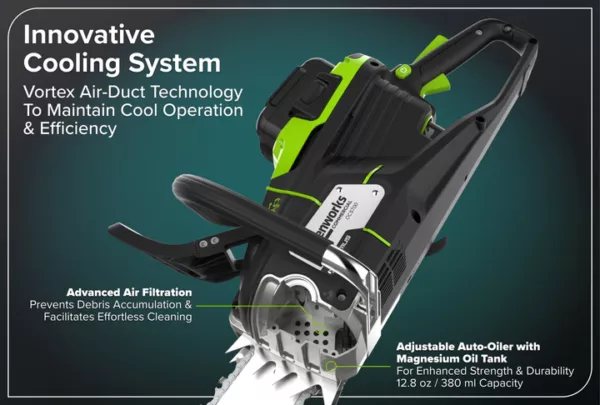 Greenworks 82V 5.0kW HOG Chainsaw - Image 6