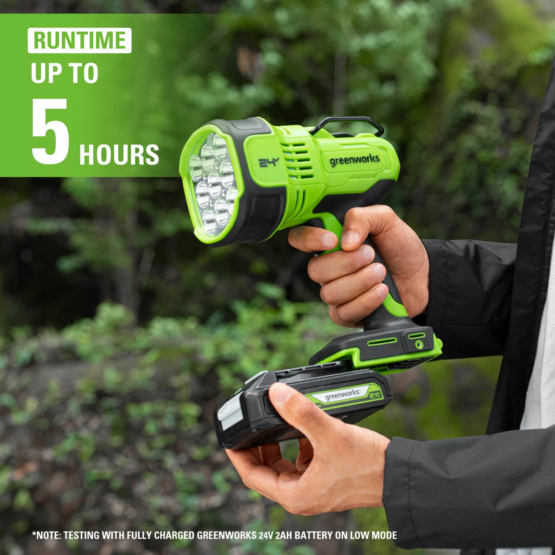 Greenworks 24V Spotlight - Image 6